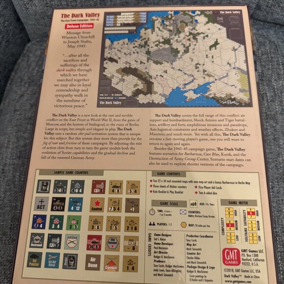 The Dark Valley (open, unpunched) GMT Games - Picture 6 of 13